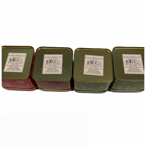Lindy Bowman Set Of 4 Holiday Tin Boxes - Picture 3 of 7